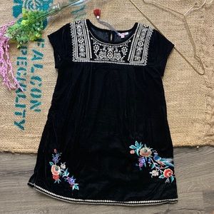 JOHNNY WAS BOHO BLACK VELVET TOP #jonnywas